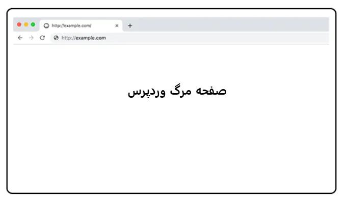 صفحه مرگ وردپرس از انواع خطاهای وردپرس