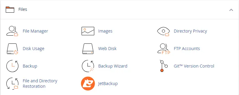 انتخاب بخش فایل منیجر