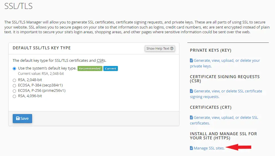 ورود به مدیریت ssl دامنه‌های سایت