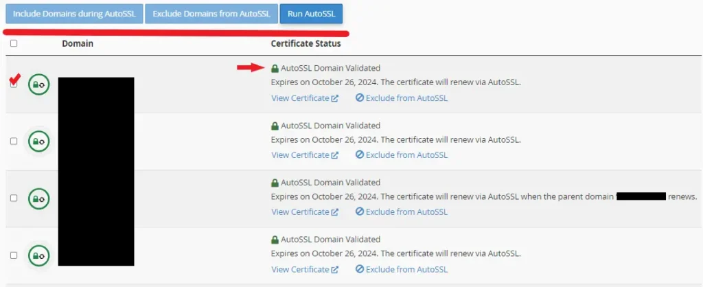 فعال‌سازی ssl برای دامنه‌ها و زیردامنه‌ها 